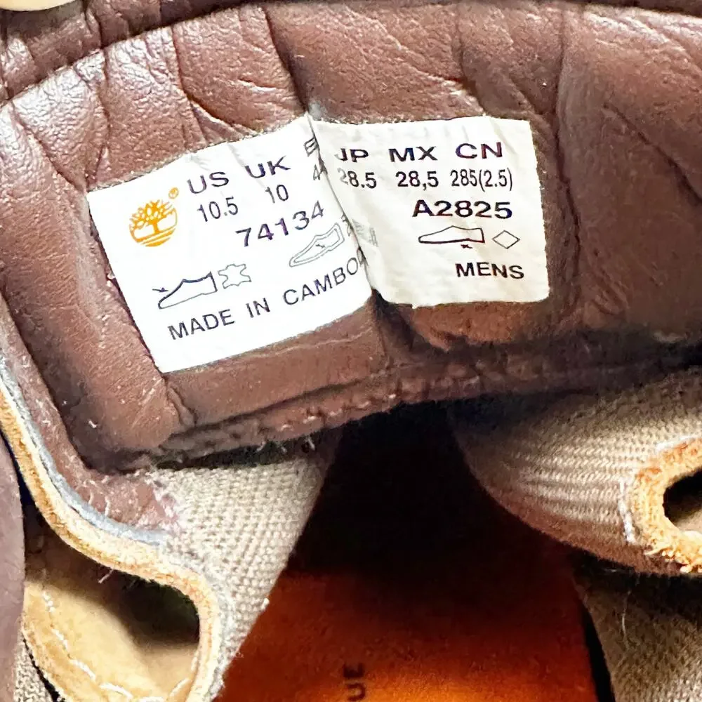 Timberland Men's Premium Waterproof Leather Boots Brown US 10.5 Hiking Work